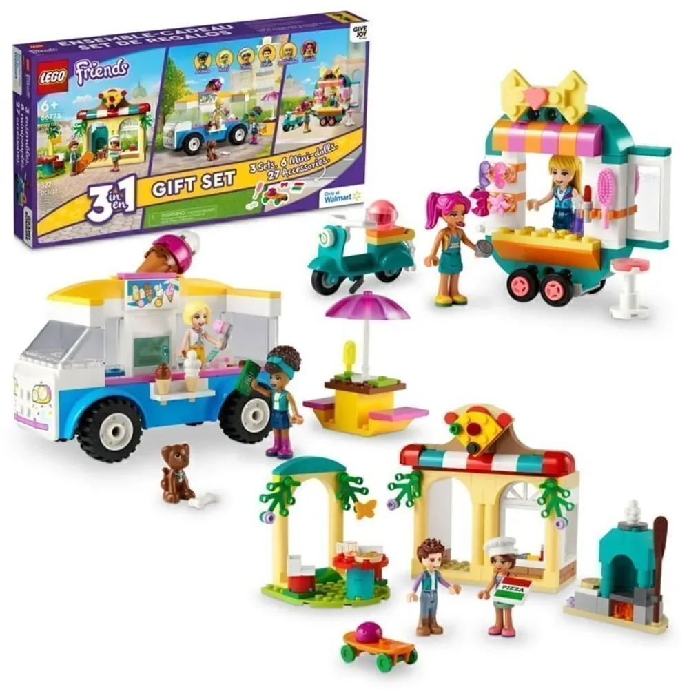 LEGO Friends Play Day Gift Set 66773, 3 in 1 Building Toy Set